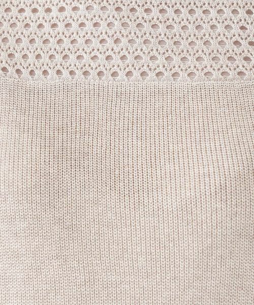 Leilian PLUS HOUSE / レリアンプラスハウス ニット・セーター | 透かし編み切り替えクルーネックニット | 詳細19