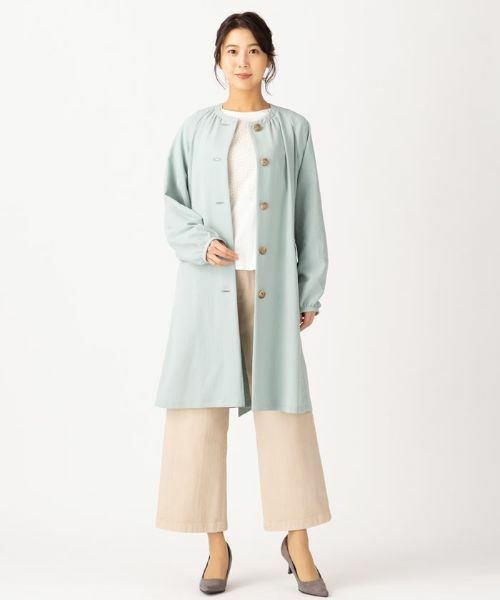 Leilian PLUS HOUSE / レリアンプラスハウス その他アウター | ノーカラースプリングコート | 詳細1