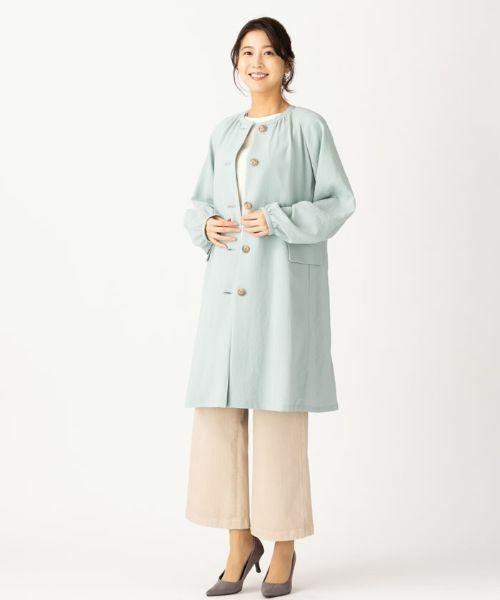 Leilian PLUS HOUSE / レリアンプラスハウス その他アウター | ノーカラースプリングコート | 詳細2