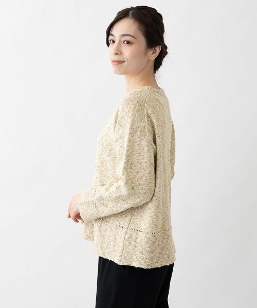 Leilian PLUS HOUSE / レリアンプラスハウス ニット・セーター | コットンクルーネックニットプルオーバー | 詳細2