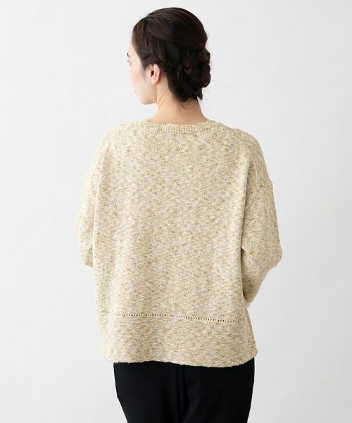 Leilian PLUS HOUSE / レリアンプラスハウス ニット・セーター | コットンクルーネックニットプルオーバー | 詳細3