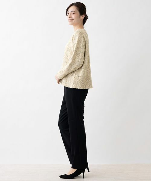 Leilian PLUS HOUSE / レリアンプラスハウス ニット・セーター | コットンクルーネックニットプルオーバー | 詳細5
