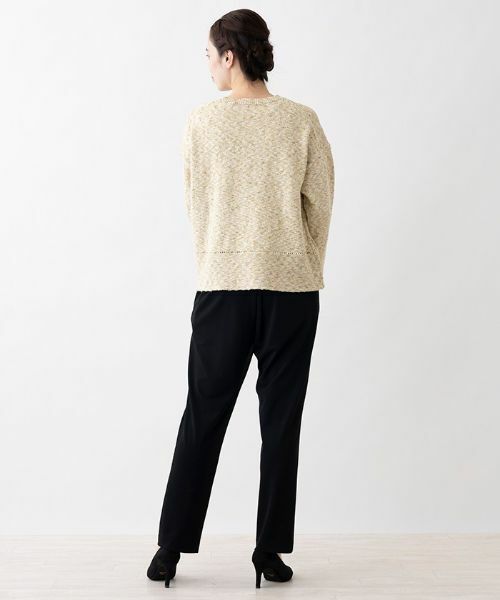 Leilian PLUS HOUSE / レリアンプラスハウス ニット・セーター | コットンクルーネックニットプルオーバー | 詳細6