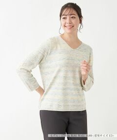 Leilian PLUS HOUSE / レリアンプラスハウス ニット・セーター | カラーメランジトップス