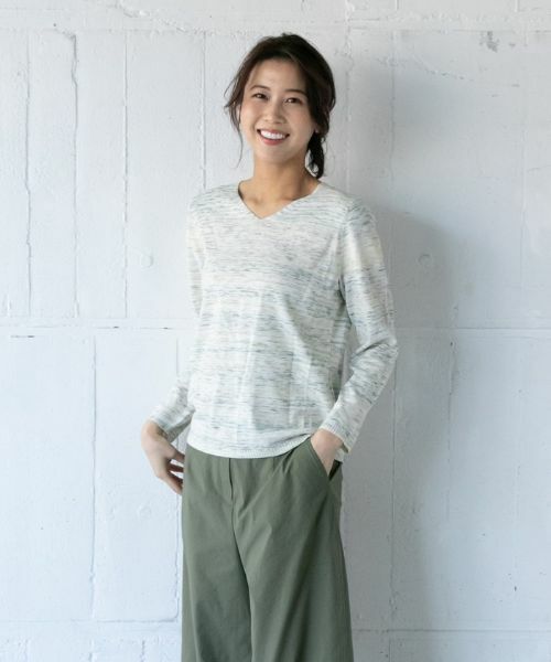 Leilian PLUS HOUSE / レリアンプラスハウス ニット・セーター | カラーメランジトップス | 詳細1