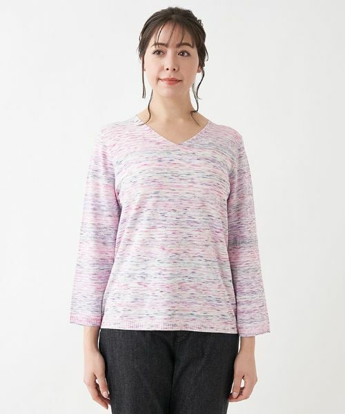 Leilian PLUS HOUSE / レリアンプラスハウス ニット・セーター | カラーメランジトップス | 詳細5