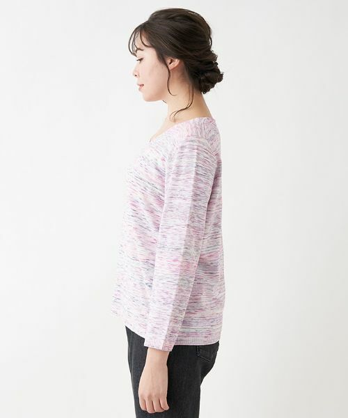 Leilian PLUS HOUSE / レリアンプラスハウス ニット・セーター | カラーメランジトップス | 詳細6