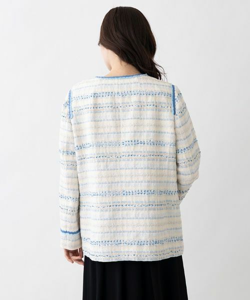 Leilian PLUS HOUSE / レリアンプラスハウス テーラードジャケット | ツイードノーカラージャケット | 詳細4