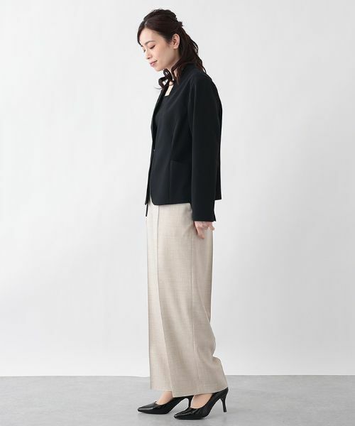 Leilian PLUS HOUSE / レリアンプラスハウス その他パンツ | センタープレスセミワイドパンツ | 詳細2