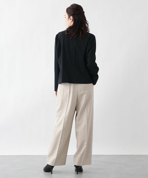 Leilian PLUS HOUSE / レリアンプラスハウス その他パンツ | センタープレスセミワイドパンツ | 詳細3