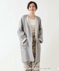 Leilian PLUS HOUSE / レリアンプラスハウス その他アウター | 一重仕立てのノーカラーコート