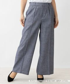 Leilian PLUS HOUSE / レリアンプラスハウス その他パンツ | タックワイドパンツ