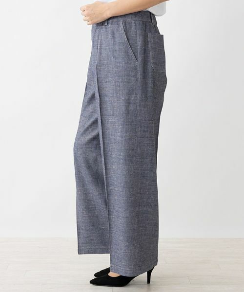 Leilian PLUS HOUSE / レリアンプラスハウス その他パンツ | タックワイドパンツ | 詳細2
