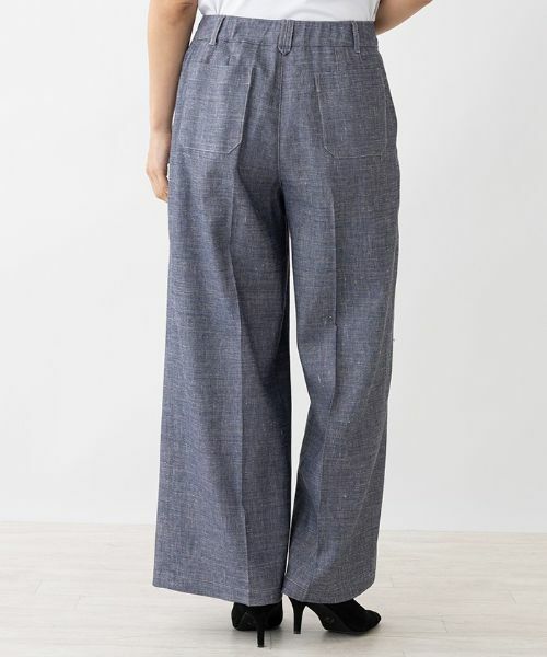Leilian PLUS HOUSE / レリアンプラスハウス その他パンツ | タックワイドパンツ | 詳細3