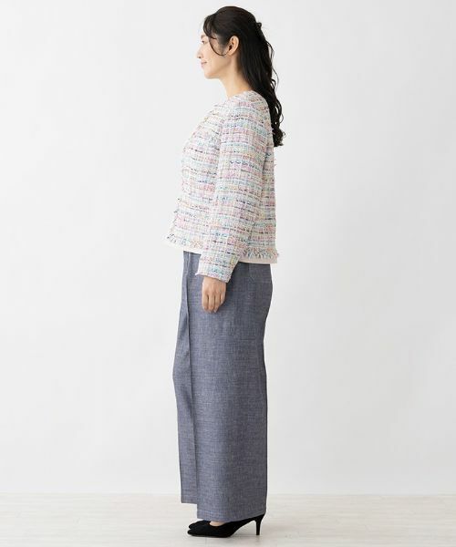 Leilian PLUS HOUSE / レリアンプラスハウス その他パンツ | タックワイドパンツ | 詳細4