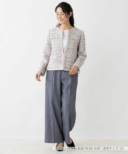 Leilian PLUS HOUSE / レリアンプラスハウス その他パンツ | タックワイドパンツ | 詳細5