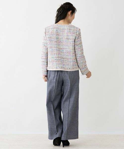 Leilian PLUS HOUSE / レリアンプラスハウス その他パンツ | タックワイドパンツ | 詳細7