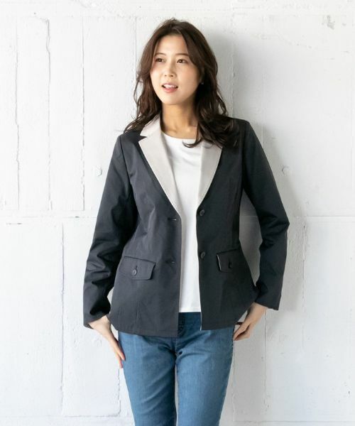 Leilian PLUS HOUSE / レリアンプラスハウス テーラードジャケット | バイカラージャケット | 詳細2