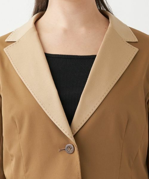 Leilian PLUS HOUSE / レリアンプラスハウス テーラードジャケット | バイカラージャケット | 詳細9