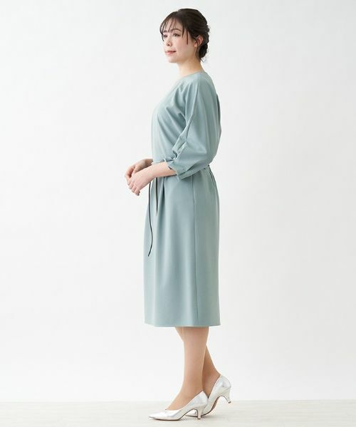 Leilian PLUS HOUSE / レリアンプラスハウス セットアップ | ウエストリボン付きセットアップ | 詳細1