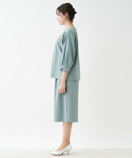 Leilian PLUS HOUSE / レリアンプラスハウス セットアップ | ウエストリボン付きセットアップ | 詳細4