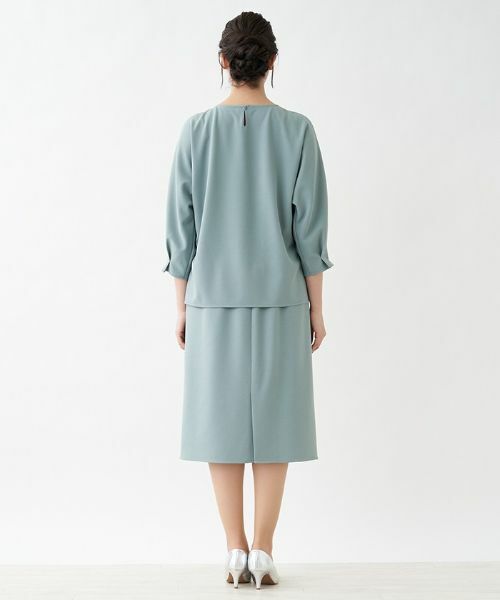 Leilian PLUS HOUSE / レリアンプラスハウス セットアップ | ウエストリボン付きセットアップ | 詳細5