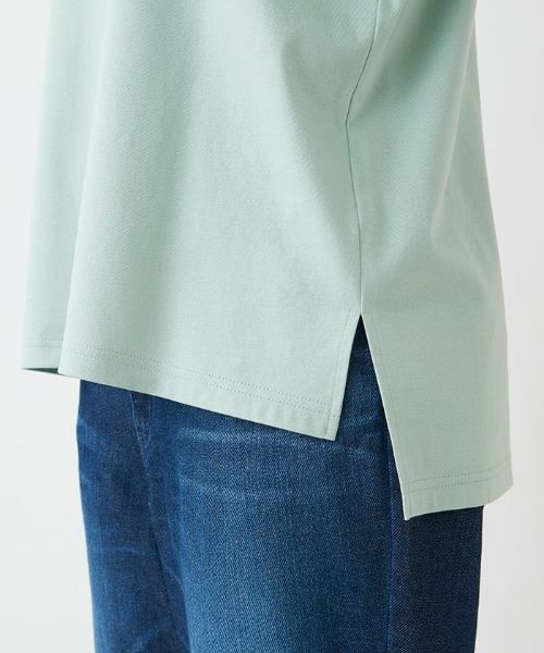 Leilian PLUS HOUSE / レリアンプラスハウス Tシャツ | 英字刺繍インナー【プラス企画】 | 詳細8