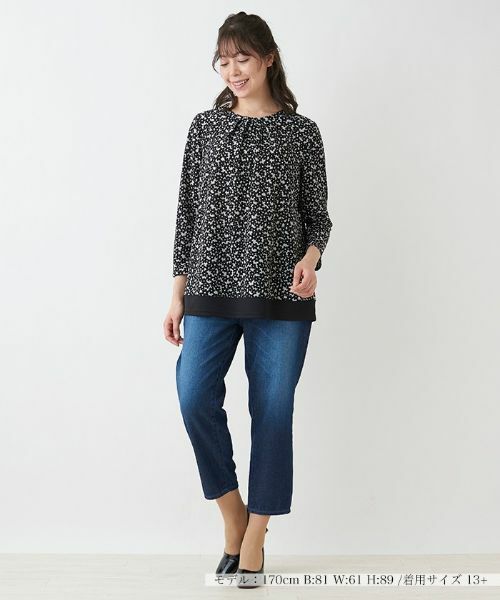 Leilian PLUS HOUSE / レリアンプラスハウス シャツ・ブラウス | 花柄ブラウス【プラス企画】 | 詳細1