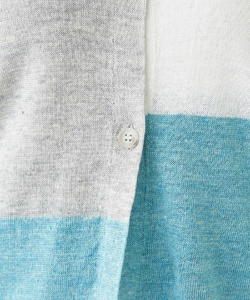 Leilian PLUS HOUSE / レリアンプラスハウス カーディガン・ボレロ | カラーブロックカーディガン【HAND】 | 詳細9