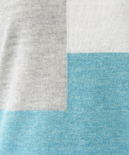 Leilian PLUS HOUSE / レリアンプラスハウス ニット・セーター | カラーブロックニット【HAND】 | 詳細10