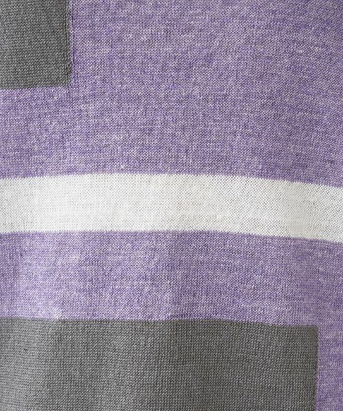 Leilian PLUS HOUSE / レリアンプラスハウス ニット・セーター | 配色デザインニット【HAND】 | 詳細7