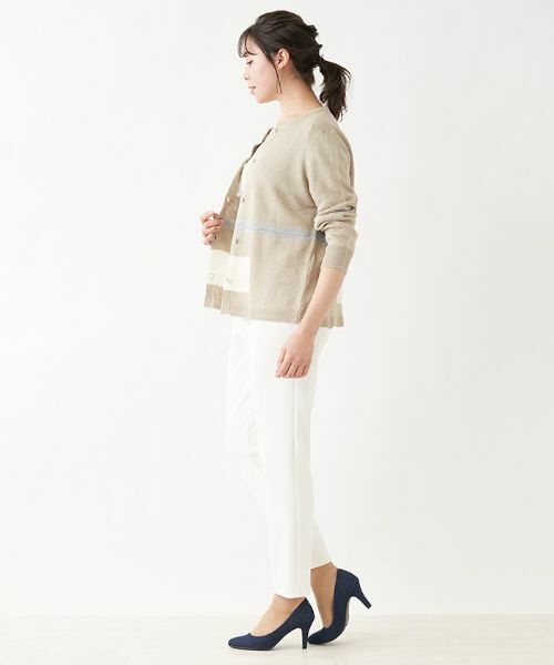 Leilian PLUS HOUSE / レリアンプラスハウス カーディガン・ボレロ | 麻素材カーディガン【HAND】 | 詳細2