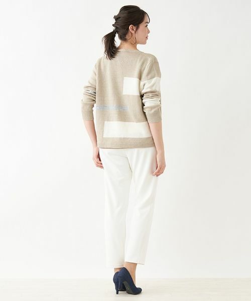 Leilian PLUS HOUSE / レリアンプラスハウス カーディガン・ボレロ | 麻素材カーディガン【HAND】 | 詳細3