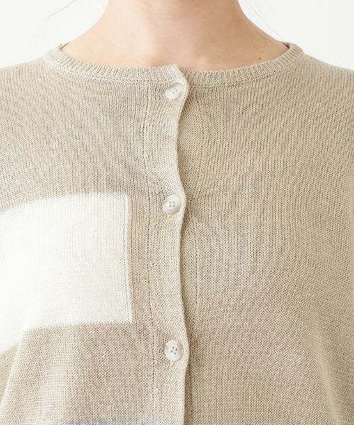 Leilian PLUS HOUSE / レリアンプラスハウス カーディガン・ボレロ | 麻素材カーディガン【HAND】 | 詳細7