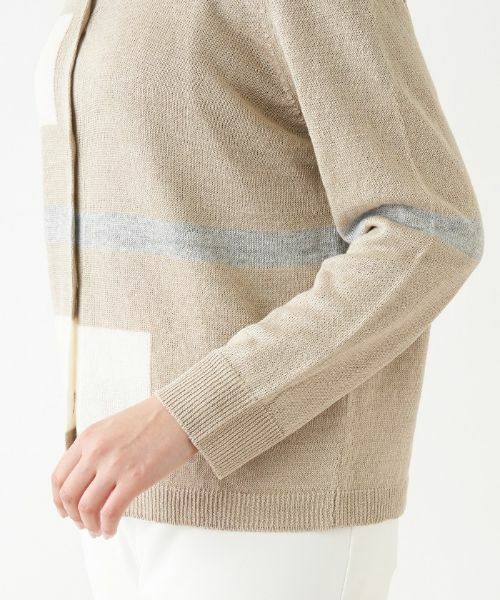 Leilian PLUS HOUSE / レリアンプラスハウス カーディガン・ボレロ | 麻素材カーディガン【HAND】 | 詳細8