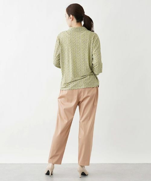 Leilian PLUS HOUSE / レリアンプラスハウス ポロシャツ | ジオメトリック柄ポロシャツ【ROCHAS Premiere】 | 詳細3