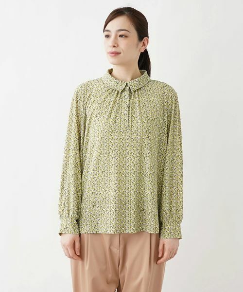 Leilian PLUS HOUSE / レリアンプラスハウス ポロシャツ | ジオメトリック柄ポロシャツ【ROCHAS Premiere】 | 詳細4