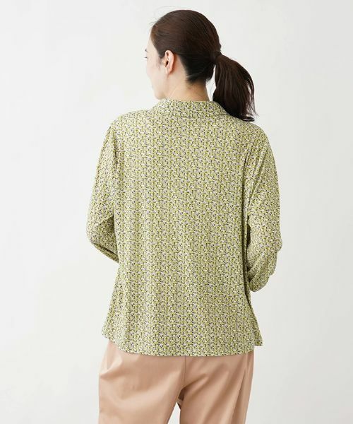 Leilian PLUS HOUSE / レリアンプラスハウス ポロシャツ | ジオメトリック柄ポロシャツ【ROCHAS Premiere】 | 詳細6