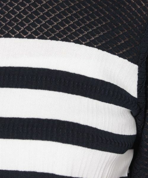 Leilian PLUS HOUSE / レリアンプラスハウス ニット・セーター | 7分袖ボーダーニットプルオーバー【ROCHAS Premiere】 | 詳細9