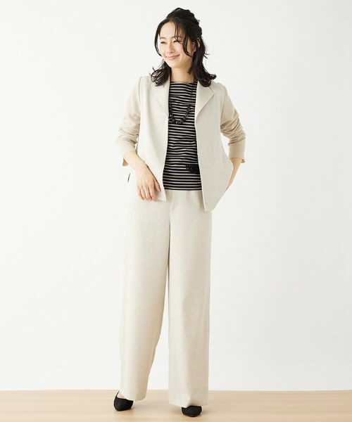 Leilian PLUS HOUSE / レリアンプラスハウス テーラードジャケット | 異素材切替ジャケット【ROCHAS Premiere】 | 詳細4