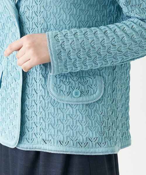 Leilian PLUS HOUSE / レリアンプラスハウス テーラードジャケット | コットンレーステーラードジャケット【VITTORIO】 | 詳細8