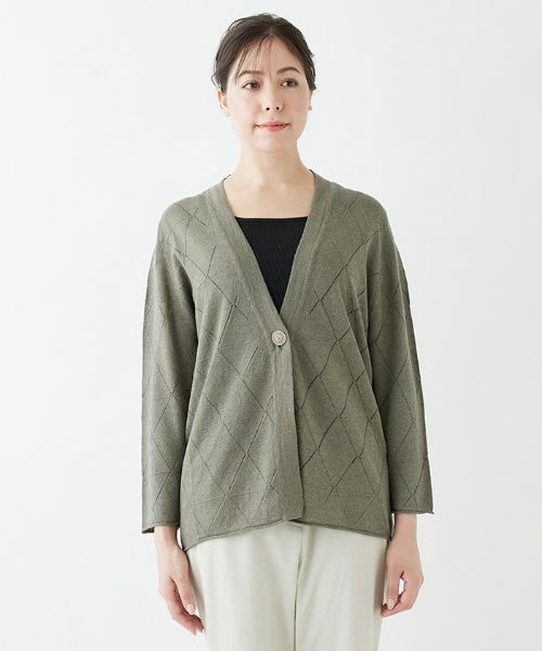 Leilian PLUS HOUSE / レリアンプラスハウス カーディガン・ボレロ | Vネックニットカーディガン【LE TRICOT PERUGIA】 | 詳細5