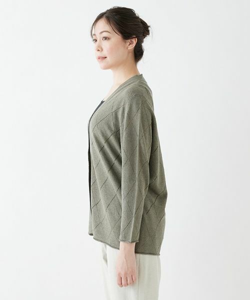 Leilian PLUS HOUSE / レリアンプラスハウス カーディガン・ボレロ | Vネックニットカーディガン【LE TRICOT PERUGIA】 | 詳細6