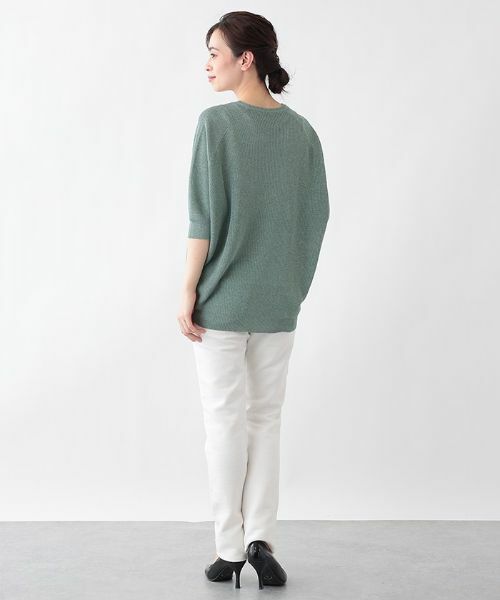 Leilian PLUS HOUSE / レリアンプラスハウス ニット・セーター | ドルマンスリーブセーター【LE TRICOT PERUGIA】 | 詳細5