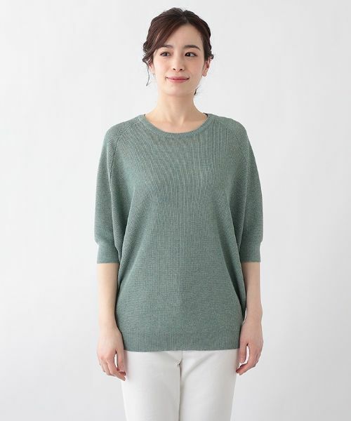 Leilian PLUS HOUSE / レリアンプラスハウス ニット・セーター | ドルマンスリーブセーター【LE TRICOT PERUGIA】 | 詳細7