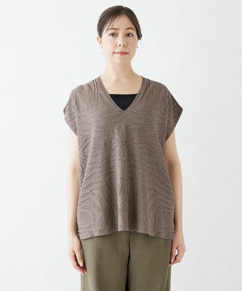 Leilian PLUS HOUSE / レリアンプラスハウス ニット・セーター | Vネックサマーニット【LE TRICOT PERUGIA】 | 詳細4