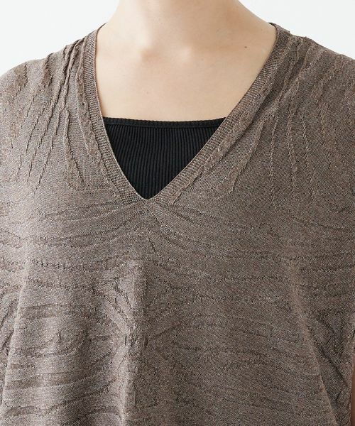 Leilian PLUS HOUSE / レリアンプラスハウス ニット・セーター | Vネックサマーニット【LE TRICOT PERUGIA】 | 詳細7