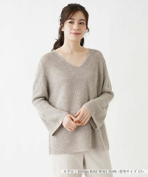 Leilian PLUS HOUSE / レリアンプラスハウス ニット・セーター | バルーンスリーブニット【BRUNO　MANETTI】 | 詳細2