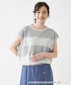 Leilian PLUS HOUSE / レリアンプラスハウス ニット・セーター | フレンチスリーブニット 【ROCHAS Premiere】