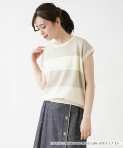 Leilian PLUS HOUSE / レリアンプラスハウス ニット・セーター | フレンチスリーブニット 【ROCHAS Premiere】